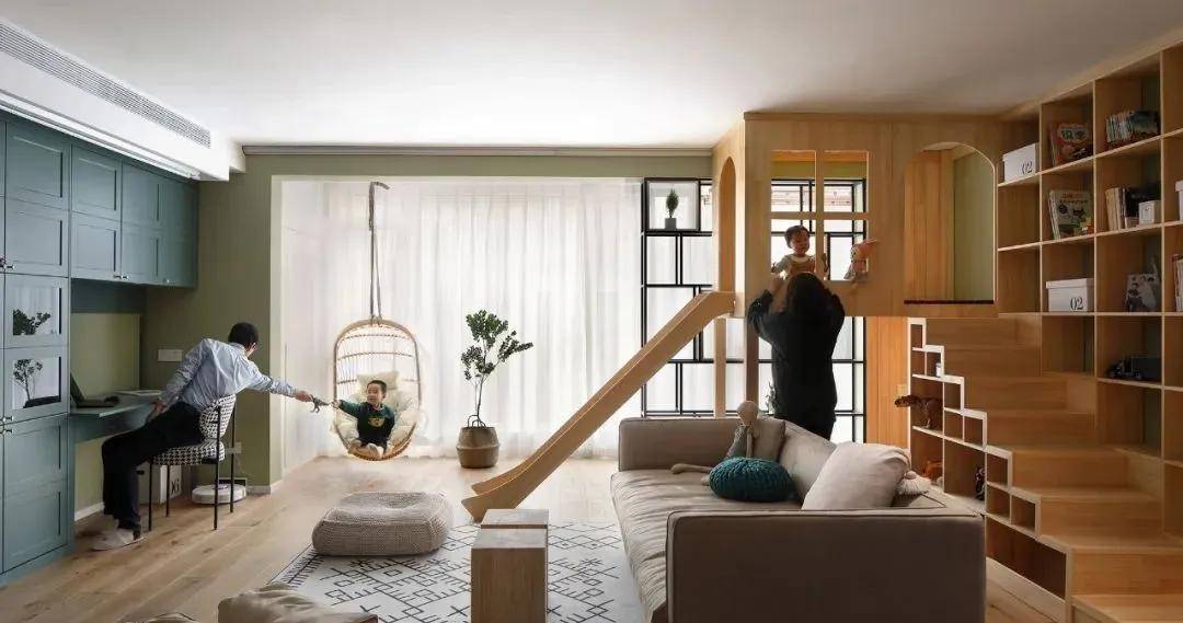 
这个装修爱了! 真是令人羡慕的二孩四口之家_Jdb电子官网(图9)